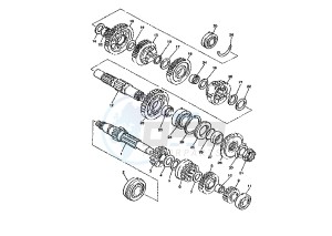 XJR 1300 drawing TRANSMISSION