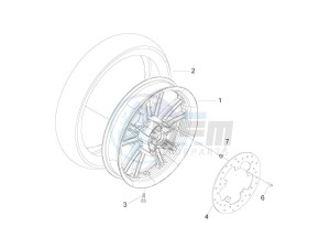 Beverly 300 ie Tourer e3 drawing Rear Wheel