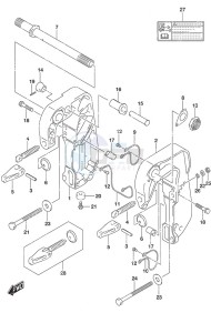 DF 20A drawing Clamp Bracket - w/Power Tilt