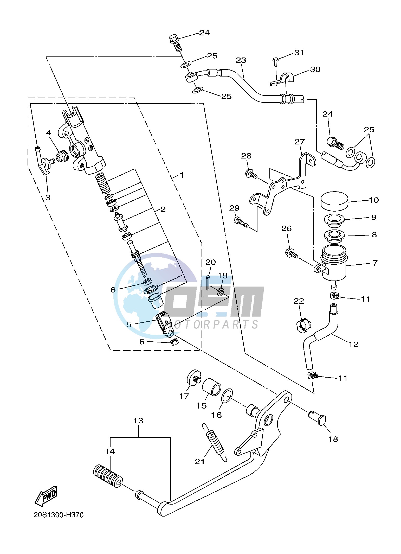 REAR MASTER CYLINDER