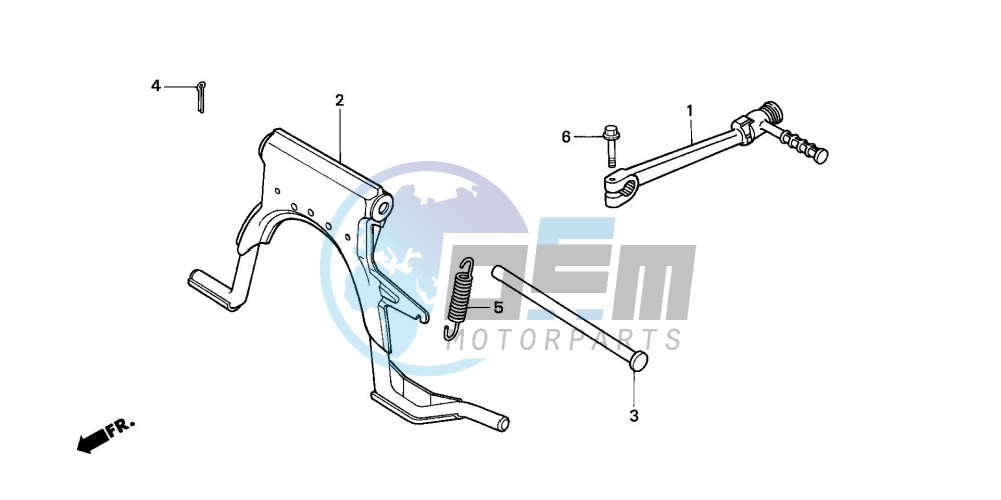 STAND/KICK STARTER ARM