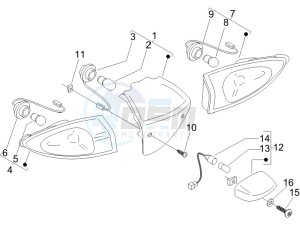 Fly 125 4t drawing Tail light - Turn signal lamps