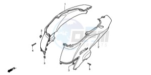 SH125 drawing BODY COVER