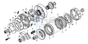 TRX450FM drawing CLUTCH