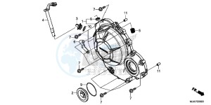 CB500F Europe Direct - (ED) drawing RIGHT CRANKCASE COVER