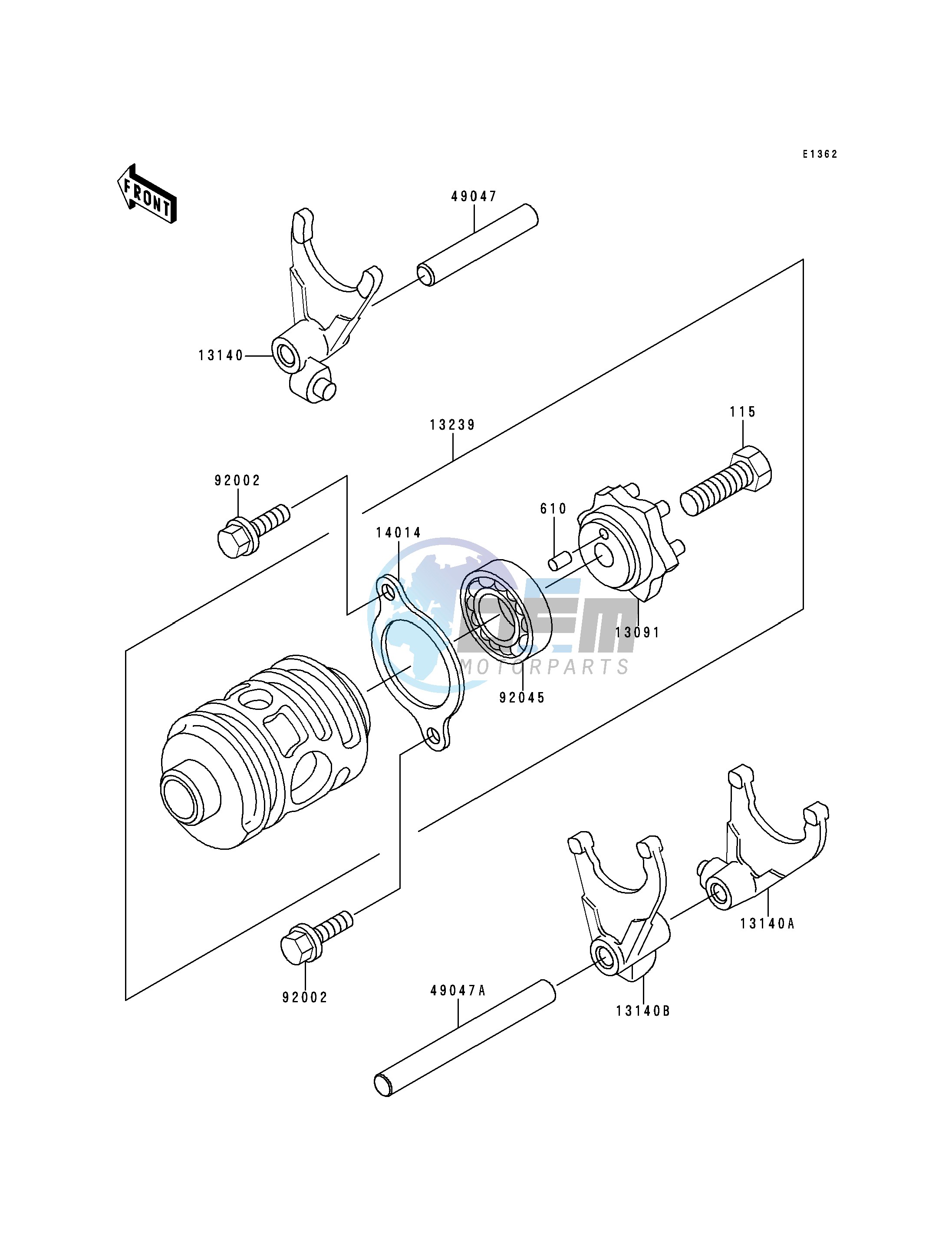 CHANGE DRUM_SHIFT FORK