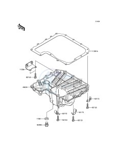 Z800 ABS ZR800BGF FR GB XX (EU ME A(FRICA) drawing Oil Pan