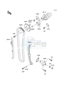 KVF360 KVF360B6F EU drawing Camshaft(s)/Tensioner