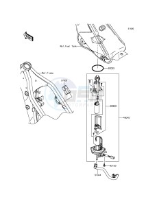 KLX250 KLX250SFF XX (EU ME A(FRICA) drawing Fuel Pump