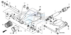 VFR1200FC drawing SWINGARM