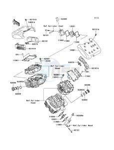 VN1600_MEAN_STREAK VN1600-B2H GB XX (EU ME A(FRICA) drawing Cylinder Head Cover