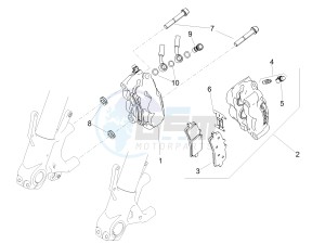 TUONO 1100 V4 FACTORY E4 SUPERPOLE ABS (EMEA-GSO) drawing Front brake caliper