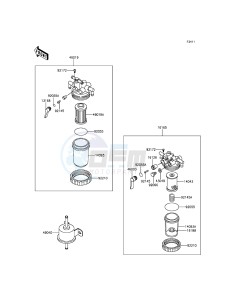 MULE PRO-DXT KAF1000BGF EU drawing Fuel Filter