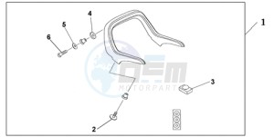 GL1800A UK - (E / MKH) drawing SPOILER ACCENT TR