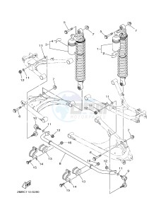 YXE700E YXE70WPHH (2MBG) drawing REAR SUSPENSION