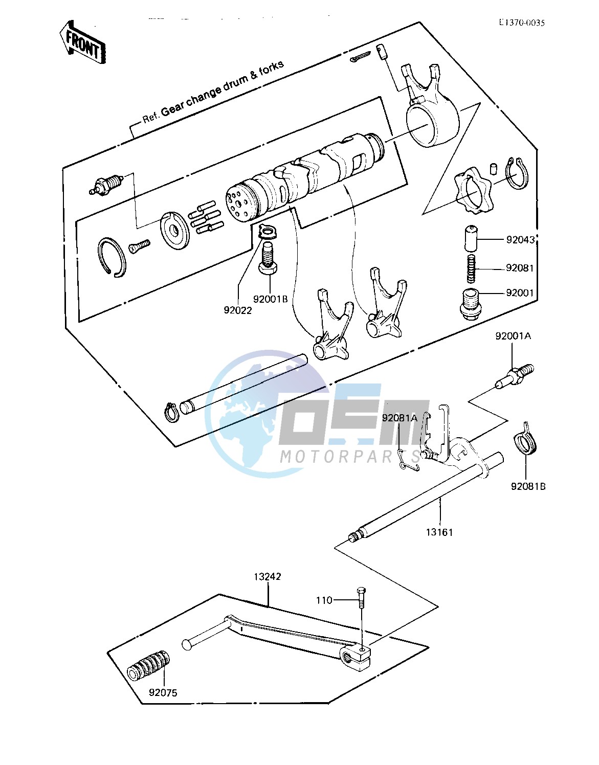 GEAR CHANGE MECHANISM -- 82-83 A3_A4- -