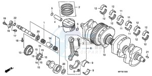 CB1300SA9 KO / ABS BCT TY2 drawing CRANKSHAFT/PISTON