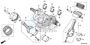 VFR1200XDH 2ED - (2ED) drawing CRANKSHAFT/ PI STON