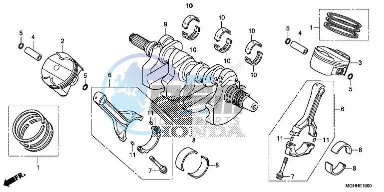 CRANKSHAFT/ PI STON