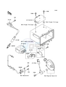 KVF360 4x4 KVF360A6F EU GB drawing Ignition System