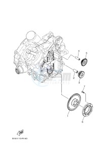 YFM700FWAD YFM70GPLH GRIZZLY 700 EPS (B1A6) drawing STARTER CLUTCH