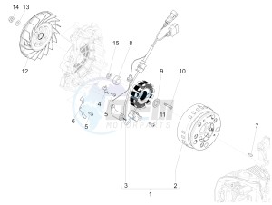 GTS 125 4T 3V ie Super (APAC) (RK, VT) drawing Flywheel magneto