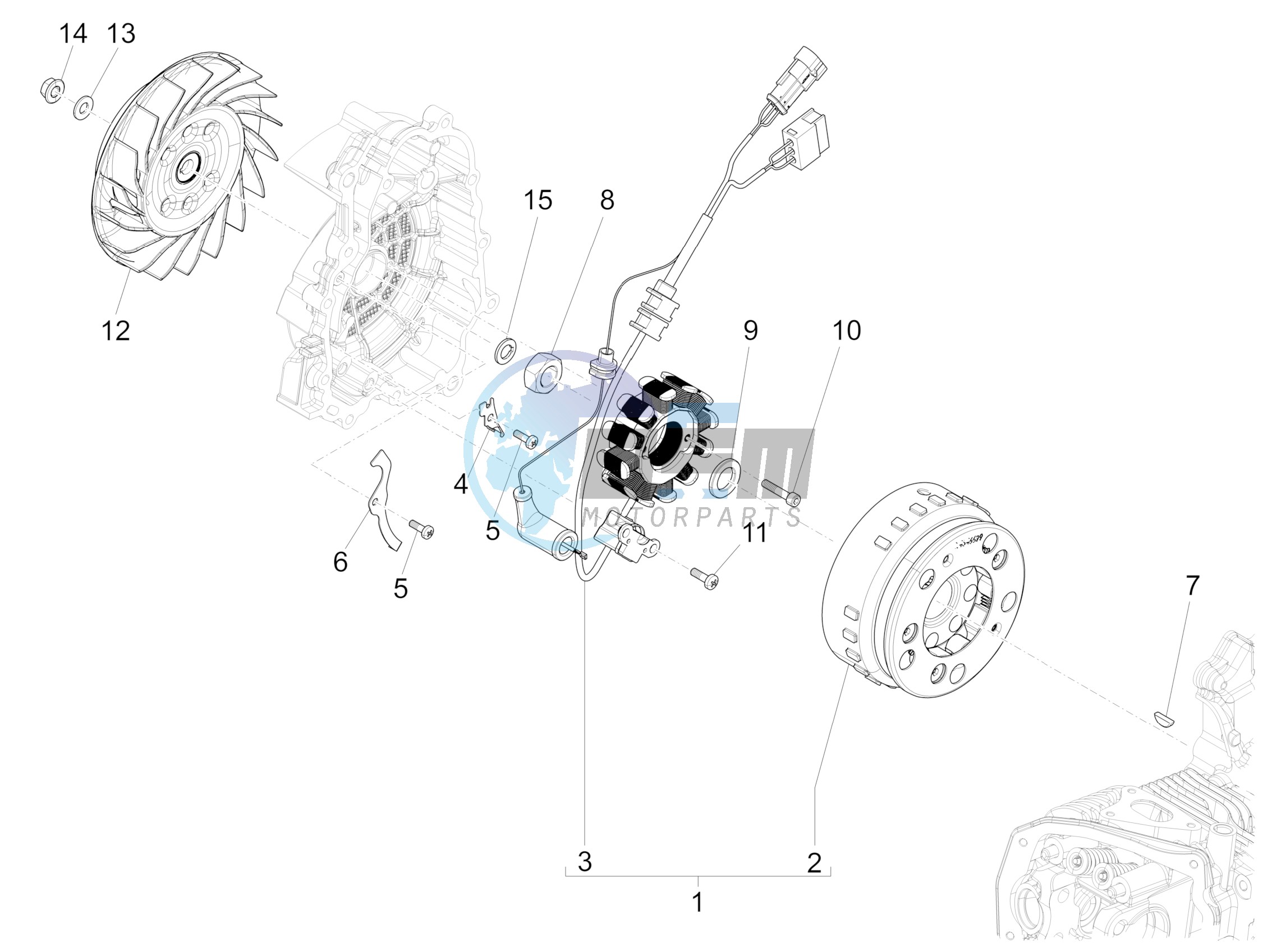 Flywheel magneto