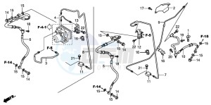 SH300 drawing RR. BRAKE HOSE/BRAKE PIPE