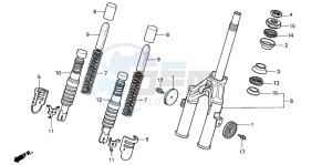 PK50SM drawing FRONT FORK