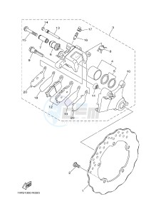 MT07 MT-07 700 (1WSH 1WSJ) drawing REAR BRAKE CALIPER