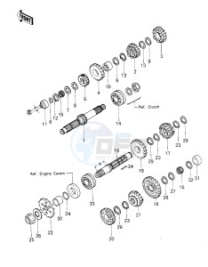 KZ 650 E [LTD] (E1) [LTD] drawing TRANSMISSION