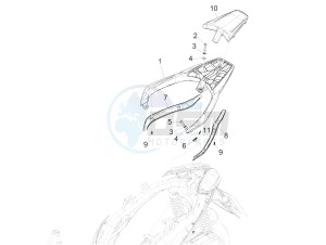 Medley 125 4T ie ABS (APAC) drawing Rear luggage rack