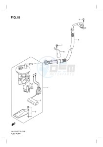 UH125ZE BURGMAN EU drawing FUEL PUMP