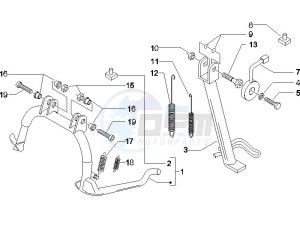 Beverly 500 Cruiser e3 2007-2012 drawing Stand