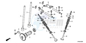 TRX420FPMB drawing CAMSHAFT/VALVE