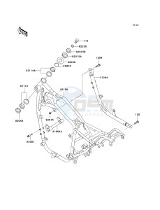 VN 750 A [VULCAN 750] (A15-A19) [VULCAN 750] drawing FRAME