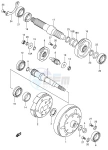 AN400 (E2) Burgman drawing TRANSMISSION (2)(MODEL X Y)