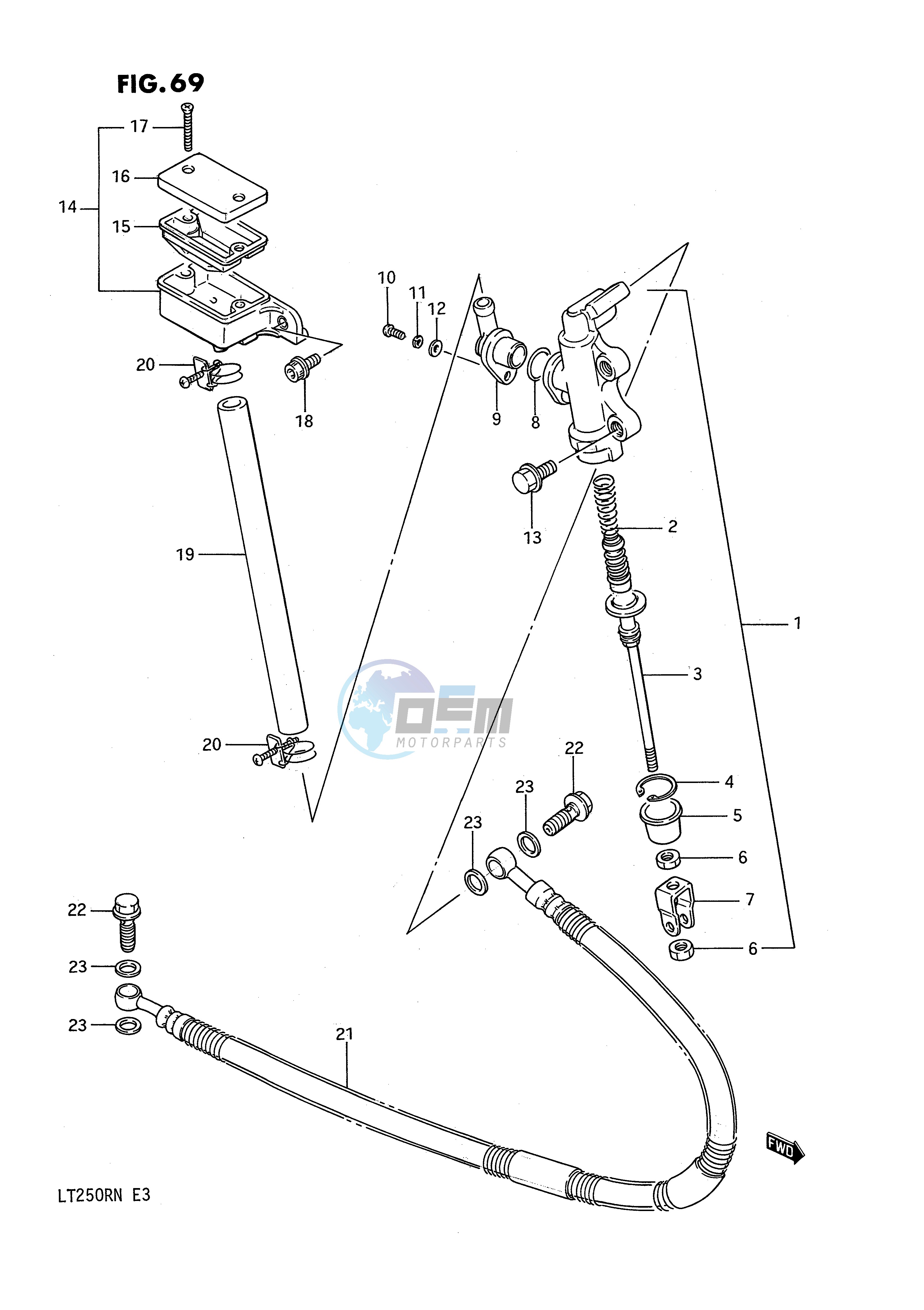 REAR MASTER CYLINDER (MODEL F)