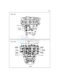 NINJA ZX-10R ZX1000JFFA FR XX (EU ME A(FRICA) drawing Crankcase Bolt Pattern