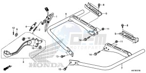 TRX420FA6F TRX420F Australia - (U) drawing STEP/ PEDAL