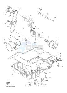 FJR1300A FJR1300A ABS (1MC9 1MCA 1MCB) drawing OIL COOLER