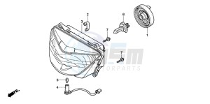 CB600F CB600F drawing HEADLIGHT (CB600F22)