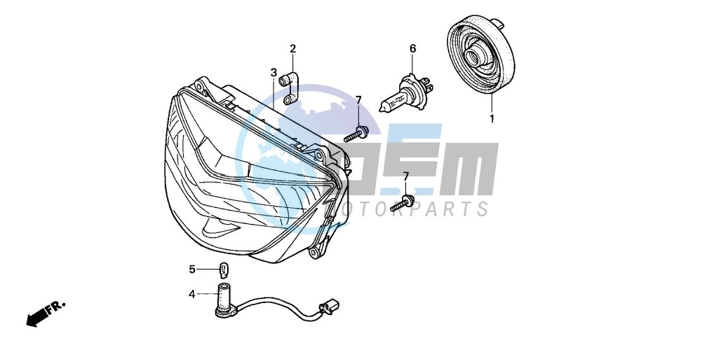 HEADLIGHT (CB600F22)