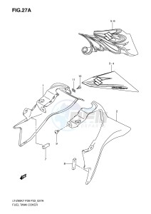 LT-Z90 (P28-P33) drawing FUEL TANK COVER (MODEL K9)