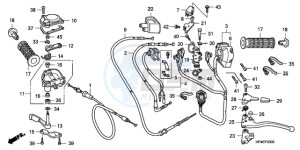 TRX420TMA Europe Direct - (ED / 2WD) drawing HANDLE LEVER/SWITCH/CABLE