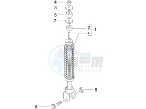 Runner 50 SP 2012 in fiche drawing Rear suspension - Shock absorber/s