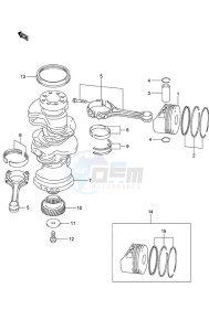 DF 225 drawing Crankshaft