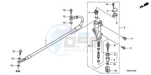 CRF150RB9 Australia - (U) drawing RR. BRAKE MASTER CYLINDER