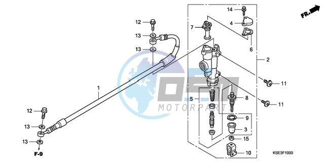 RR. BRAKE MASTER CYLINDER