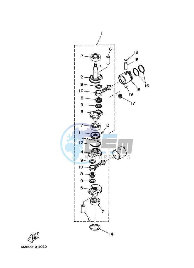 CRANKSHAFT--PISTON